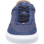 ROBINSON SNEAKER ΜΠΛΕ ΣΚΟΥΡΟ NUBUCK / ΥΦΑΣΜΑ - Image 3