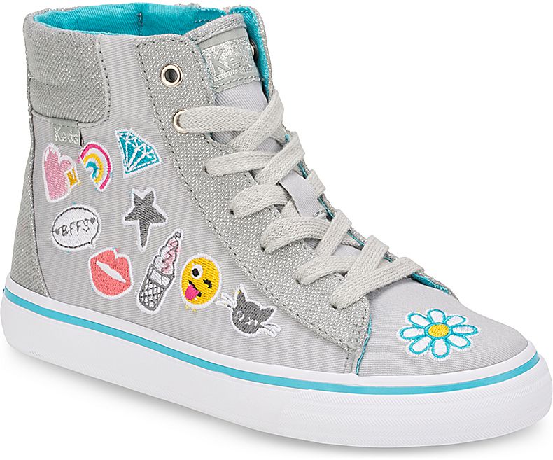 KEDS-KY58710-DOUBLE_UP_HI_TOP-22 DOUBLE UP HI TOP ΓΚΡΙ EMOJI - Image 1