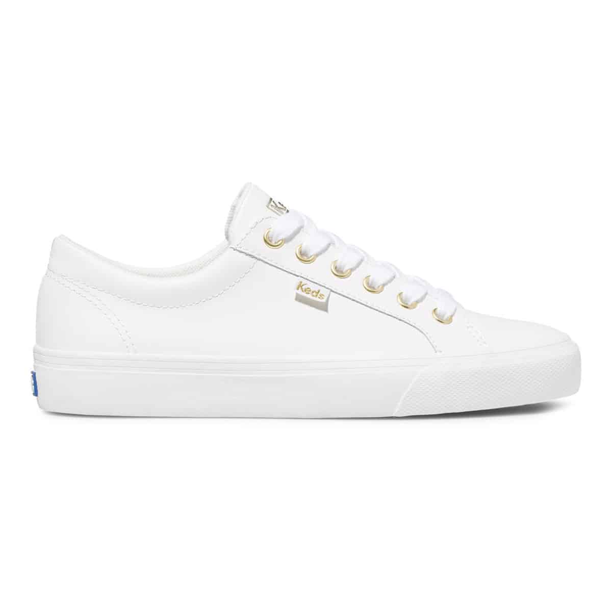 KEDS-WH63681-JUMP_KICK_LEATHER-00 JUMP KICK LEATHER ΑΣΠΡΟ ΧΡΥΣΟ - Image 1
