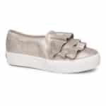 TRIPLE RUFFLE GLITTER SUEDE SUEDE GLITTER ΜΠΕΖ