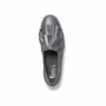 TRIPLE RUFFLE GLITTER SUEDE SUEDE GLITTER ΓΚΡΙ - Image 2